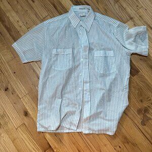 Vintage mens short sleeve button up